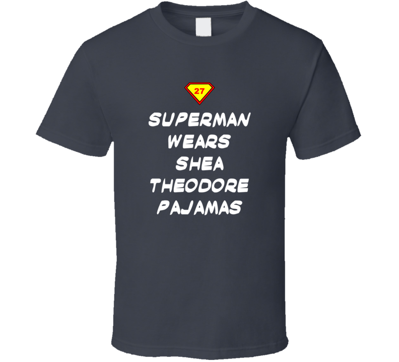 Shea Theodore Superman Pajamas Funny Las Vegas Hockey Fan Gift T Shirt