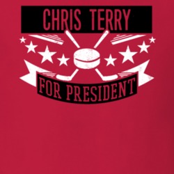 Chris Terry For President Carolina Hockey Player Funny Political Satire Sports Fan T Shirt 21246677
