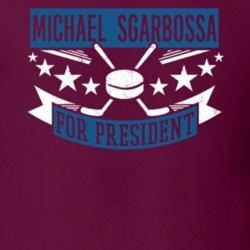 Michael Sgarbossa For President Colorado Hockey Player Funny Political Satire Sports Fan T Shirt 21247412
