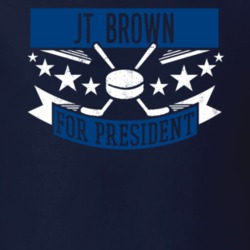 Jt Brown For President Tampa Bay Hockey Player Funny Political Satire Sports Fan T Shirt 21330539