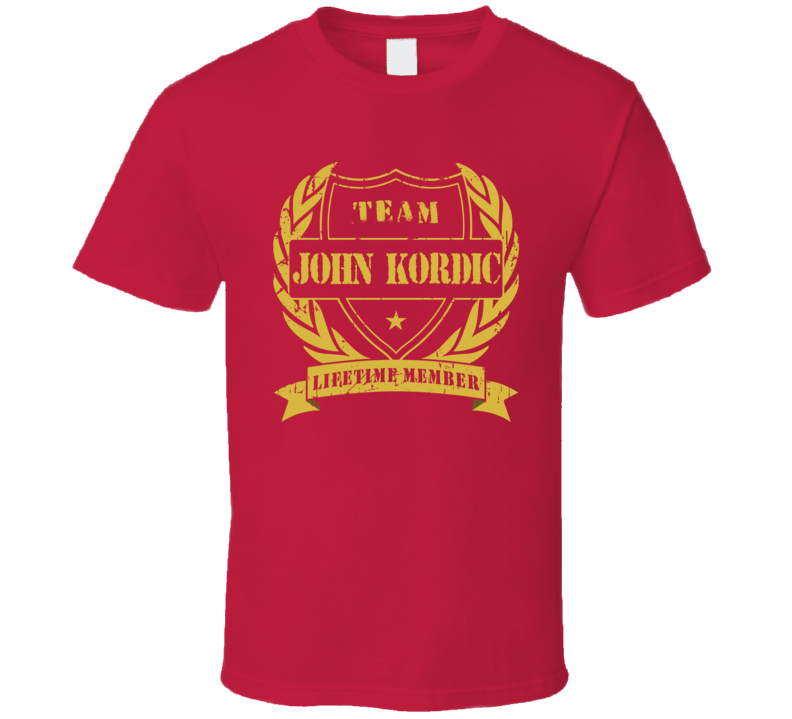 John Kordic Team John Kordic Lifetime Member Montreal Hockey T Shirt John Kordic Team John Kordic Lifetime Member Montreal Hockey T Shirt