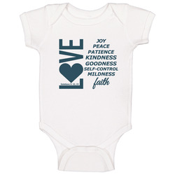 Love, Joy, Peace, Etc-te Baby One Piece 38098737