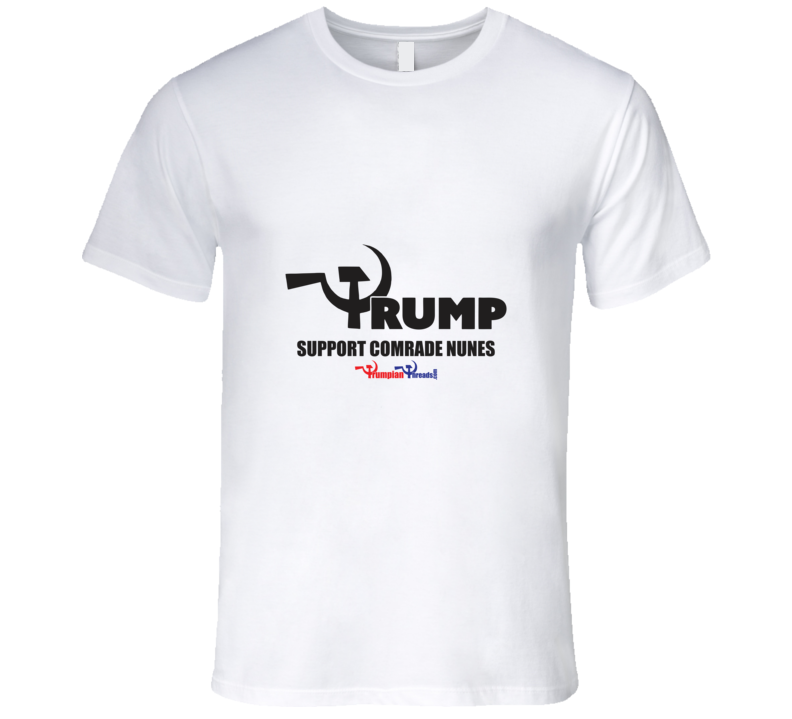 Support Comrade Nunes/Wht T Shirt Support Comrade Nunes/Wht T Shirt