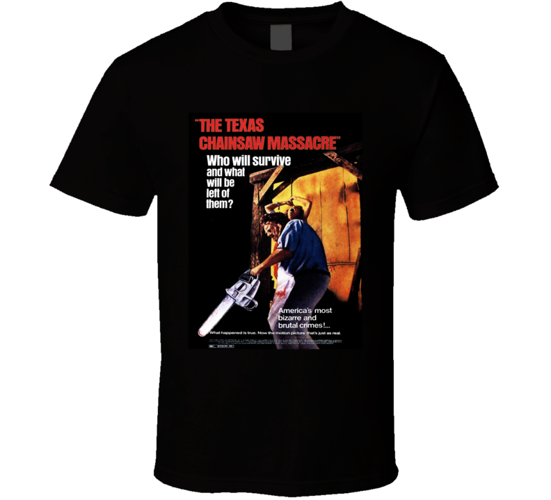 The Texas Chainsaw Massacre Vintage Movie Poster Horror. T Shirt