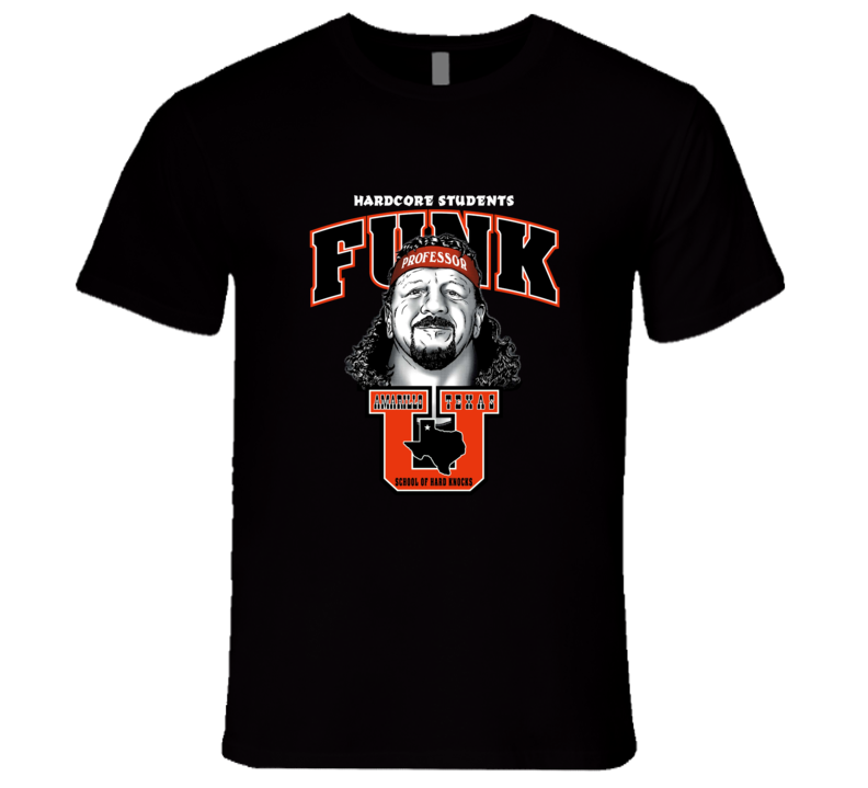 Terry Funk Hardcore Students Amarillo Texas Classic Wrestling T Shirt