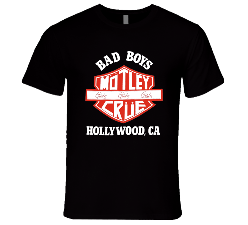 Motley Crue Girls Girls Girls Bad Boys Hollywood Retro 80's Rare Classic Music T Shirt Motley Crue Girls Girls Girls Bad Boys Hollywood Retro 80's Rare Classic Music T Shirt