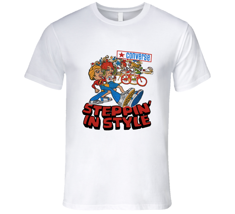 Converse Retro 1970's Steppin' In Style Rare Classic Shoes T Shirt