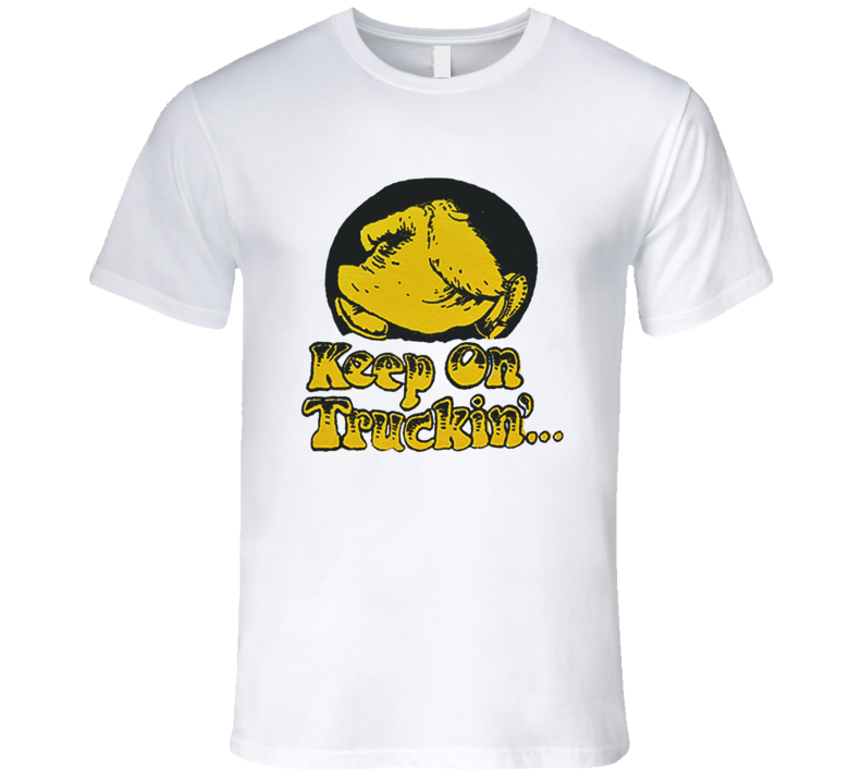 Keep On Truckin' Mr. Natural Robert Crumb Classic Comic T Shirt Keep On Truckin' Mr. Natural Robert Crumb Classic Comic T Shirt