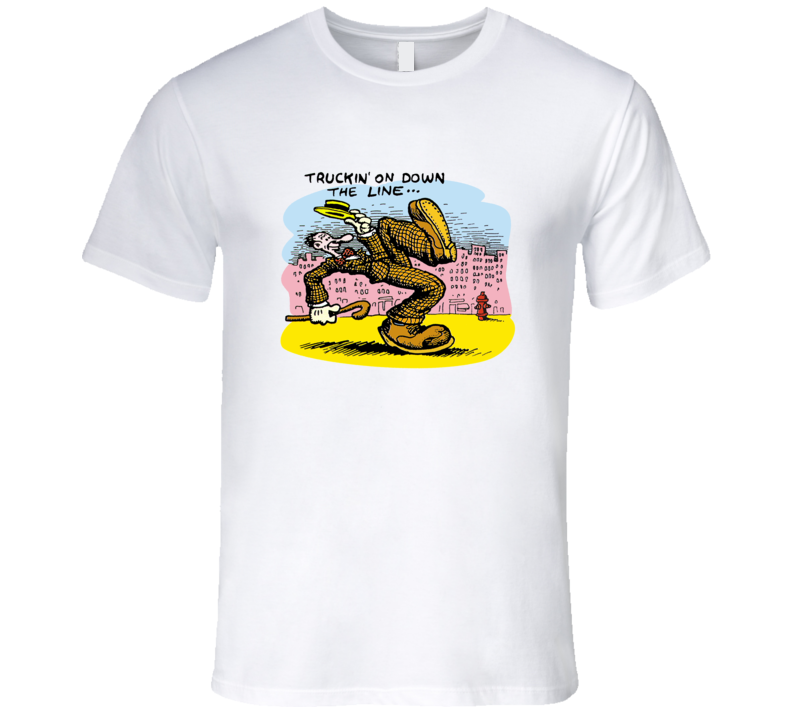 Truckin' On Down The Line Robert Crumb Classic T Shirt Truckin' On Down The Line Robert Crumb Classic T Shirt