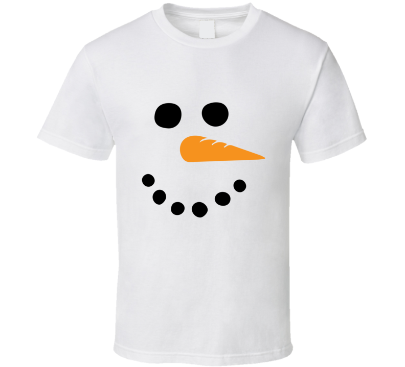 Snowman Face Christmas Holidays T-Shirt