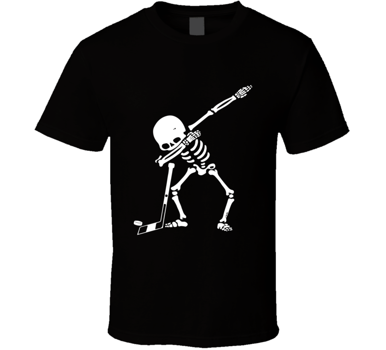 Hip Hop Dabbing Hockey Skeleton T-shirt Hip Hop Dabbing Hockey Skeleton T-shirt