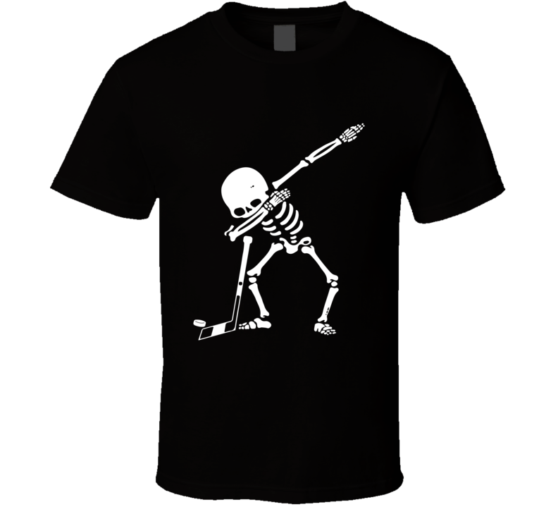 Hip Hop Dabbing Hockey Skeleton T-shirt