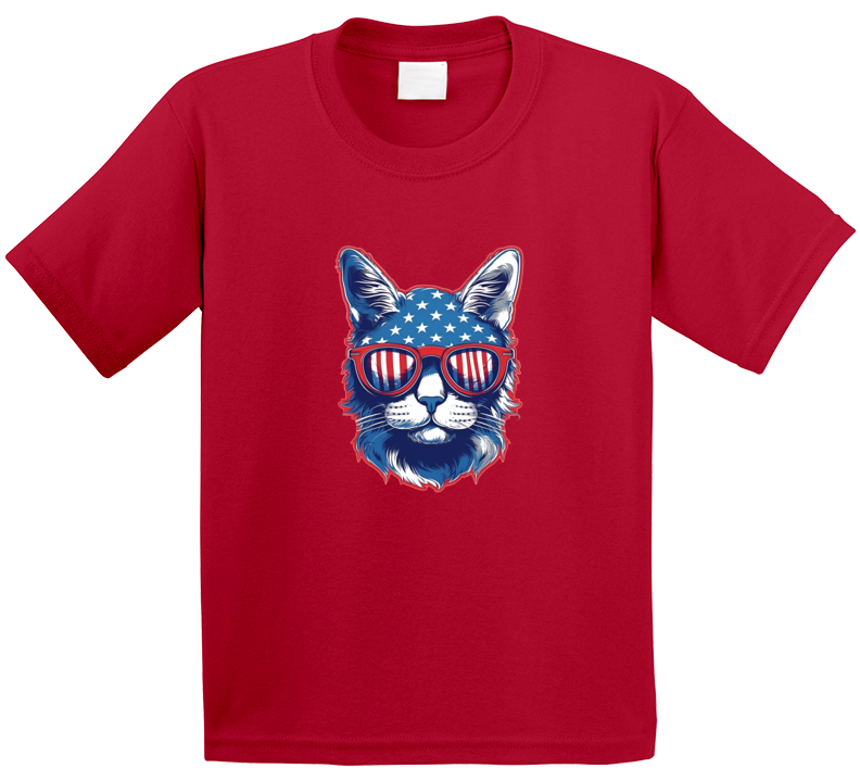 American Patriotic Cat T Shirt American Patriotic Cat T Shirt