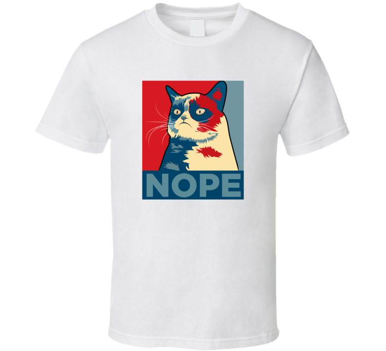 rumpy Cat Nope T Shirt rumpy Cat Nope T Shirt