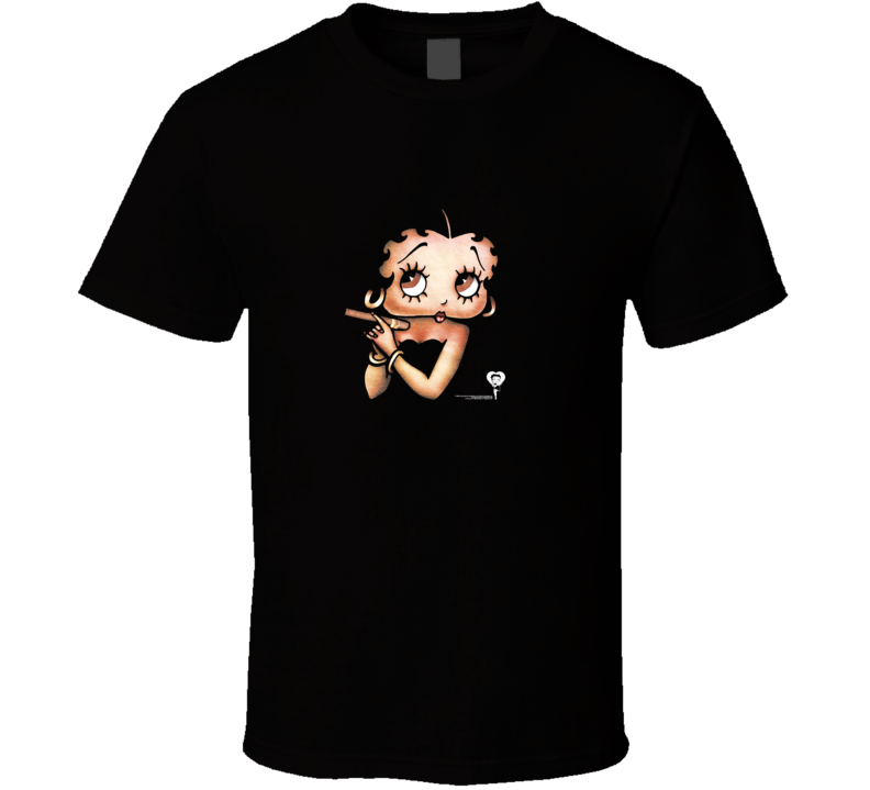 Betty Boop With A Cigar T Shirt Betty Boop With A Cigar T Shirt
