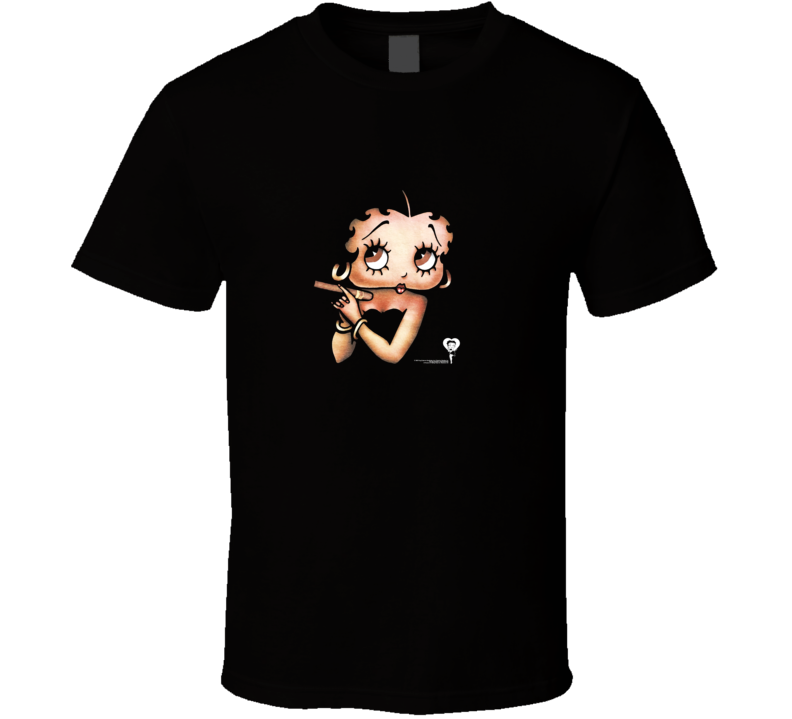 Betty Boop With A Cigar  T Shirt