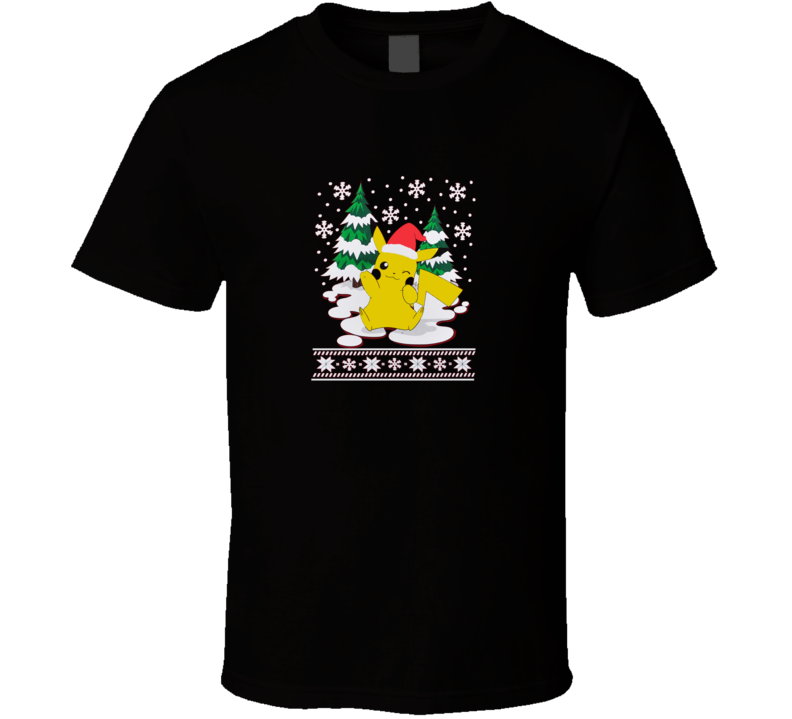 Pokemon Pikachu Christmas  T Shirt