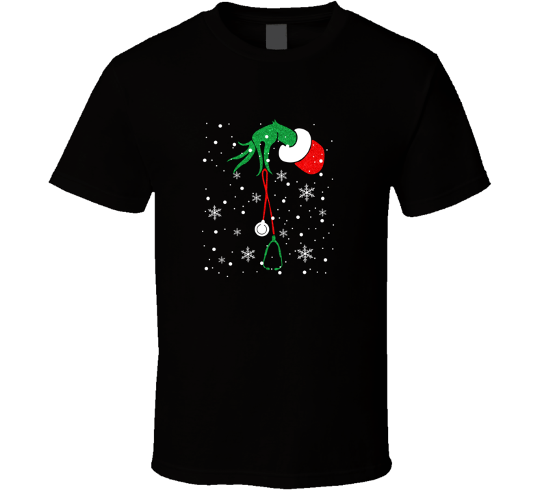 Christmas Grinch Hand Holding A Stethoscope T Shirt Christmas Grinch Hand Holding A Stethoscope T Shirt