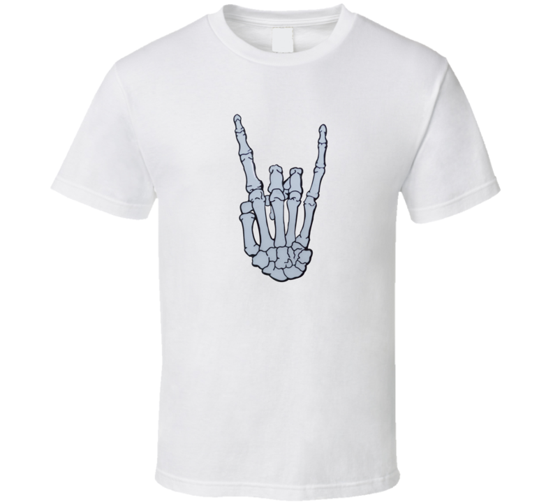 Hand Skeleton Metal T Shirt