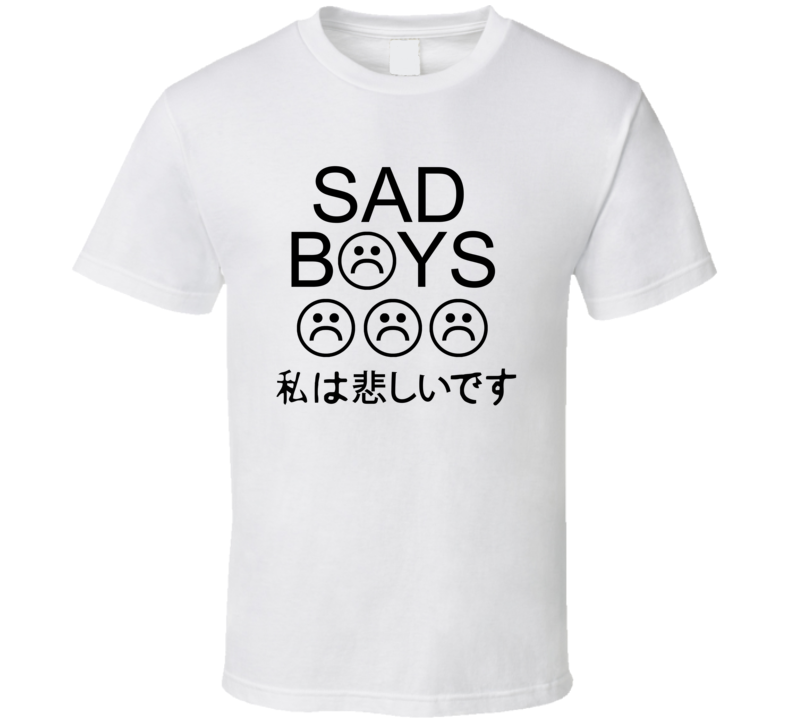 Sad Boys Emoticon T Shirt