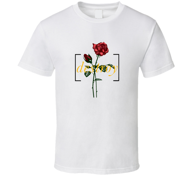 Destroy Red Rose 02 T Shirt Destroy Red Rose 02 T Shirt
