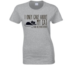I Only Care About My Cat T Shirt 16778502