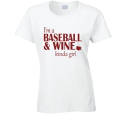 Baseball and Wine Kind Girl T Shirt 22130144