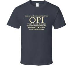 Opi with Grand Kid Names T Shirt 22544711