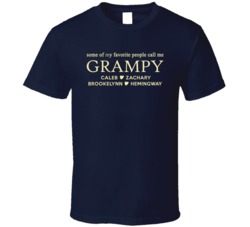Grampy with Grand Kid Names T Shirt 22544713