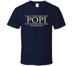 My Favorite People Call Me Popi Grandpa Father T Shirt With Grand Kid Names 30614474