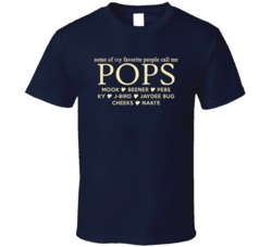 My Favorite People Call Me Pops Personalized With Grand Kid Names T Shirt 33080989