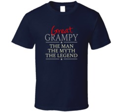 Great Grampy The Man The Myth The Legend T Shirt 33181097