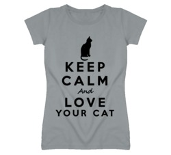 Keep Calm and Love Your Cat T Shirt 3424119