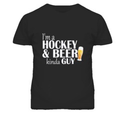 Hockey and Beer Guy T Shirt 3983398
