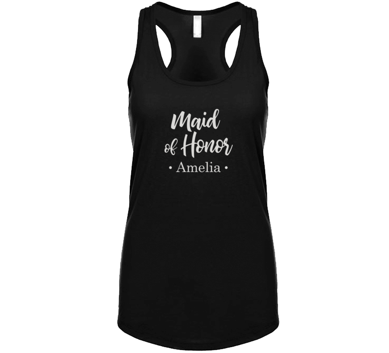 Maid Of Honor Wedding Party Engagement Party Personalized T Shirt Maid Of Honor Wedding Party Engagement Party Personalized T Shirt