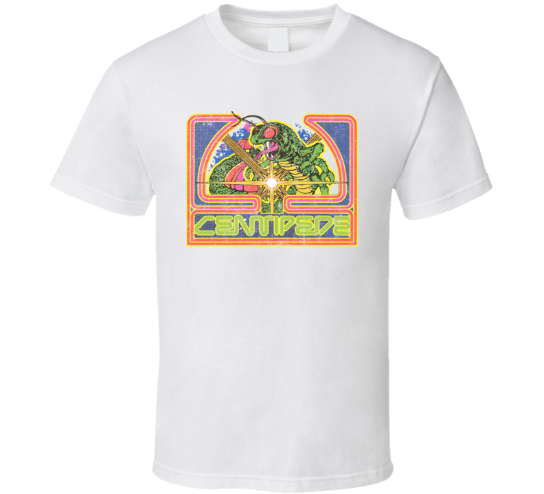 Centipede Atari Classic Favourite Retro Video Game Fan Gift Worn Look 
