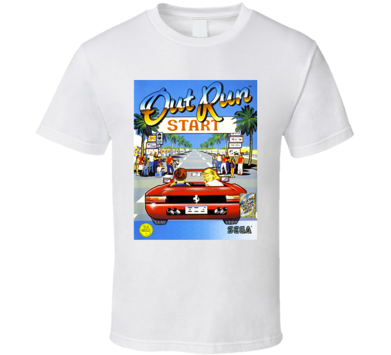 Sega Outrun Poster Classic Favourite Retro Video Game Fan Gift T Shirt