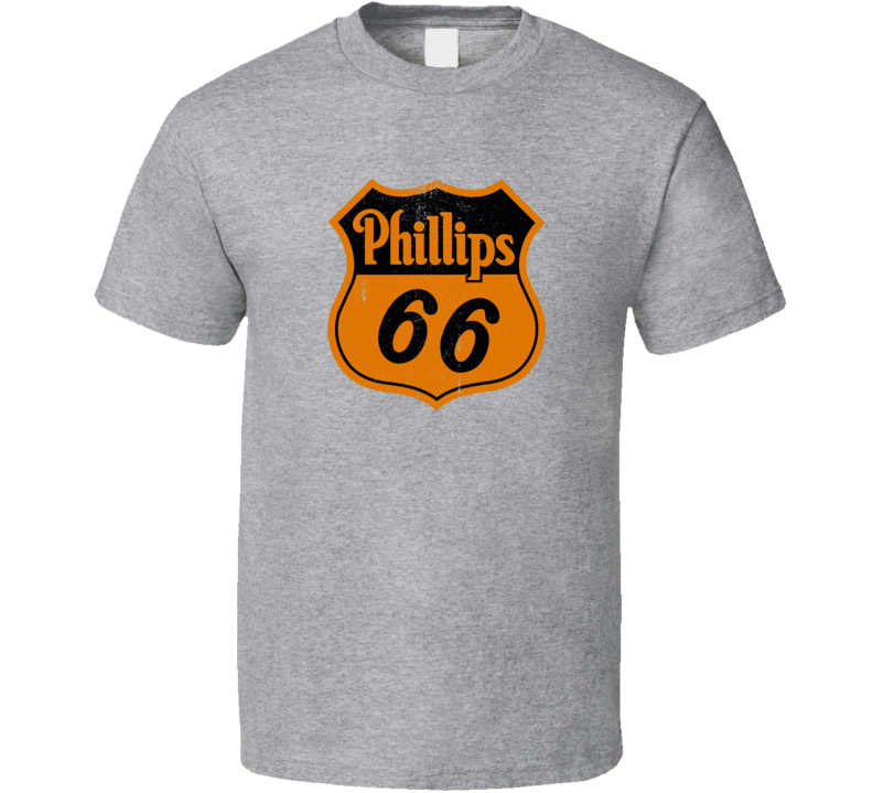 Phillips 66 Vintage Motor Oil Logo Cool Fan Mechanic Gift Worn Look T 