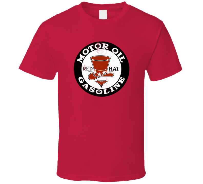 Red Hat Vintage Motor Oil Logo Cool Fan Mechanic Gift Worn Look T Shir Red Hat Vintage Motor Oil Logo Cool Fan Mechanic Gift Worn Look T Shir