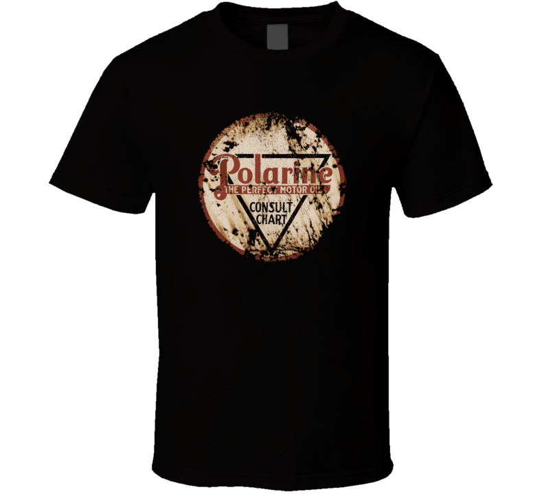 Polarine Vintage Motor Oil Logo Cool Fan Mechanic Gift Worn Look T Shi