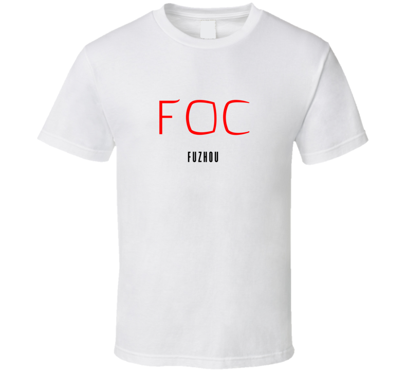 Fuzhou Airport Code Cool Traveller Gift T Shirt