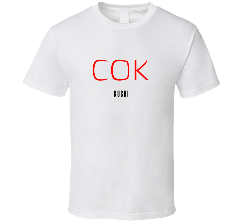 Kochi Airport Code Cool Traveller Gift T Shirt