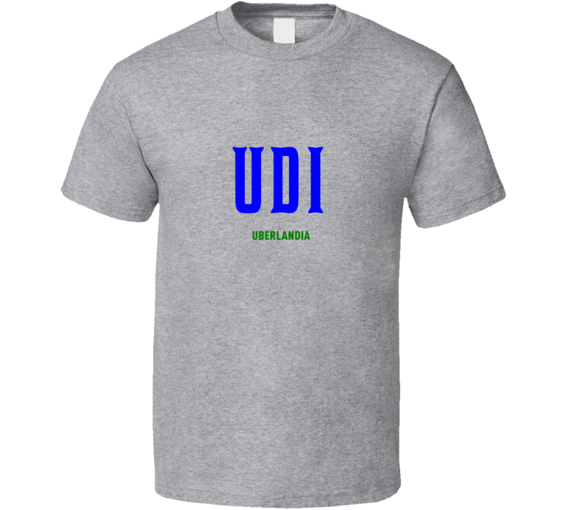 Uberlandia Airport Code Cool Traveller Gift T Shirt