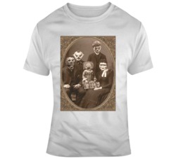 Creepy Horror Family Portrait Halloween Scary T Shirt 36376330