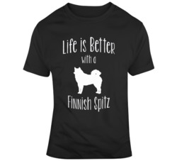 Life Is Better With A Finnish Spitz Dog Lover T Shirt 37597905