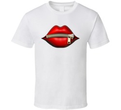 Zipper Lips Red T Shirt 39106774
