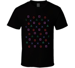 Ps Button Collage Square Circle X Triangle T Shirt 39106775
