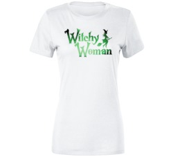 Witchy Woman Smoking Cauldron Halloween Ladies T Shirt 39118685