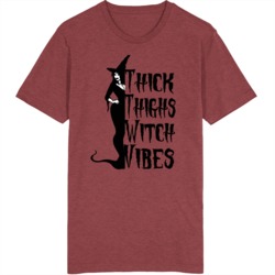 Thick Thighs Witch Vibes Halloween T Shirt 39118714