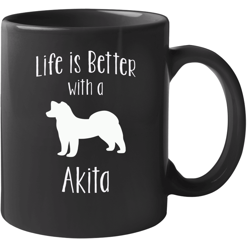 Life Is Better With An Akita Dog Lover  Mug